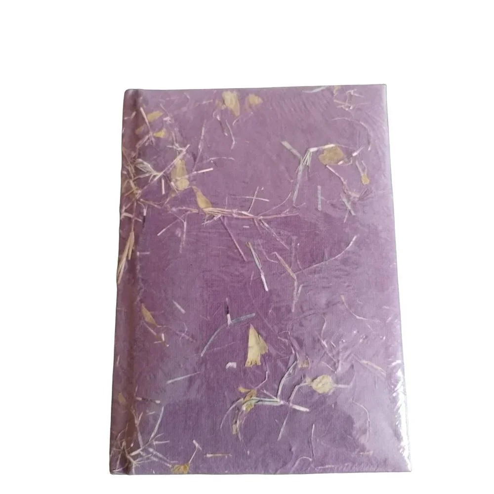 NWT World Paper all natural recycled purple notebook
